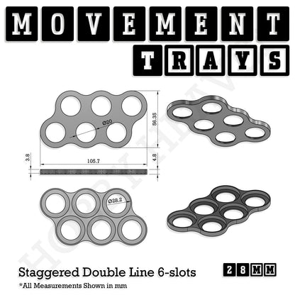 28mm Movement Trays for Tabletop Games | Wargaming | Full Range