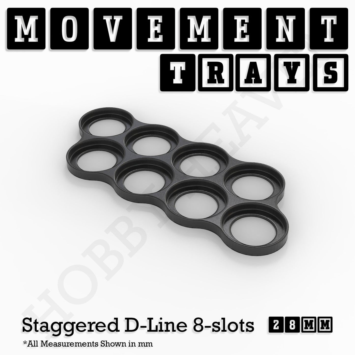 28mm Movement Trays for Tabletop Games | Wargaming | Full Range