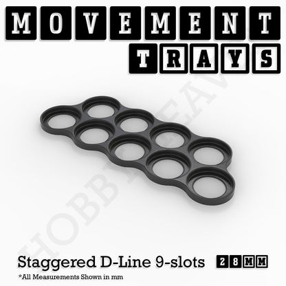 28mm Movement Trays for Tabletop Games | Wargaming | Full Range
