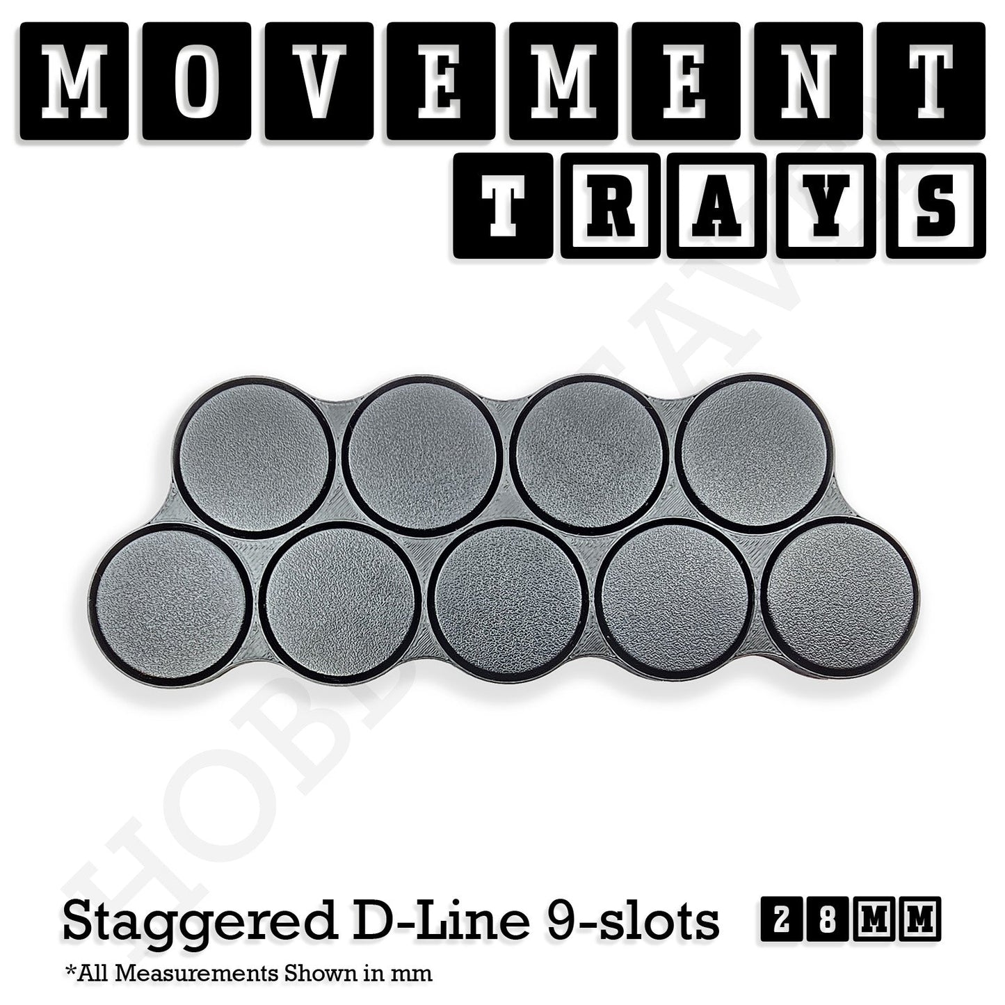 28mm Movement Trays for Tabletop Games | Wargaming | Full Range