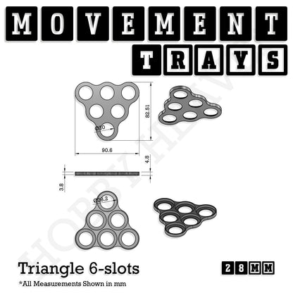 28mm Movement Trays for Tabletop Games | Wargaming | Full Range