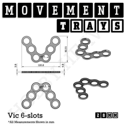 28mm Movement Trays for Tabletop Games | Wargaming | Full Range