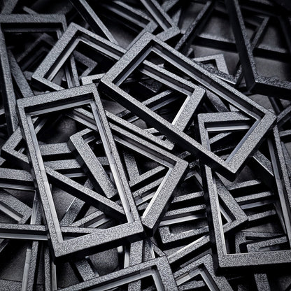 50x24mm to 60x30mm Rectangle Bases Converters ABS Plastic