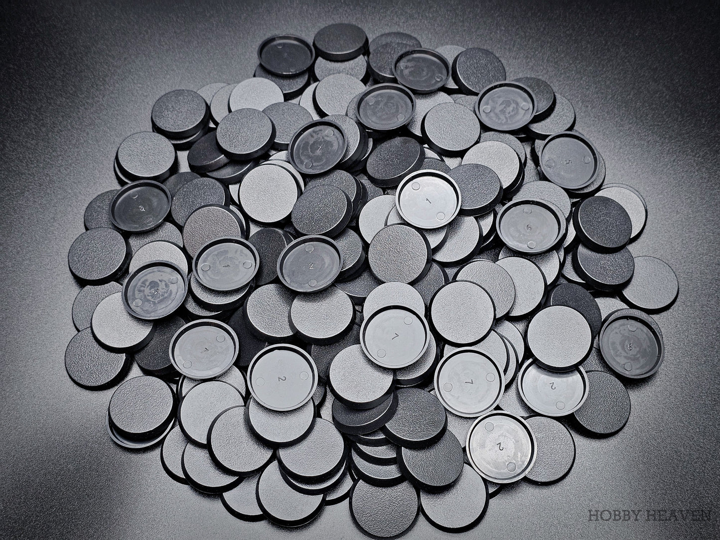 32mm Round Plain Plastic Bases