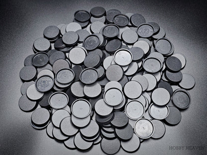 32mm Round Plain Plastic Bases