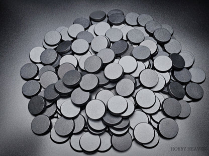 32mm Round Plain Plastic Bases