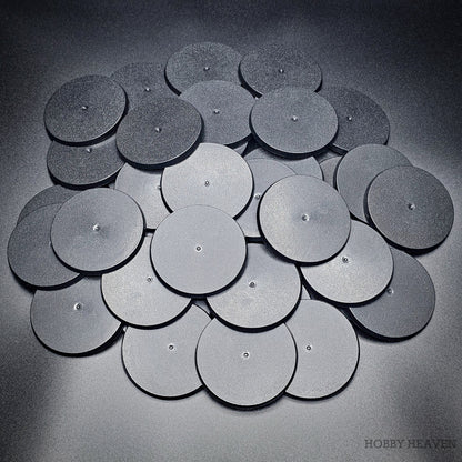70mm Round Plain Plastic Bases