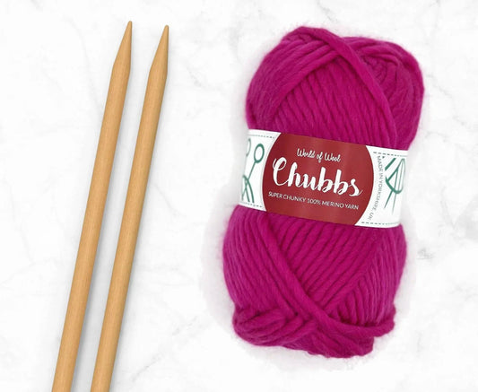 Raspberry Merino Super Chunky Weight